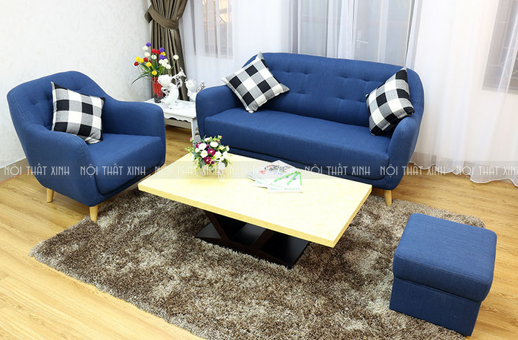 mẫu sofa nỉ đẹp có sẵn tại Nội Thất Xinh