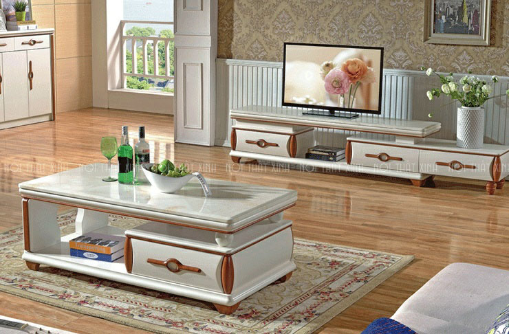 Top 10 mẫu combo bàn trà và kệ tivi dành cho phòng khách được ưa chuộng nhất