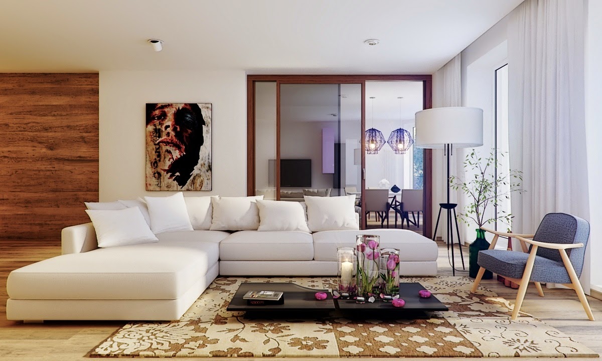 Màu sắc thảm trải sàn là yếu tố quan trọng đối với không gian phòng khách