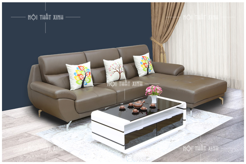 sofa da thật nhập khẩu mã NTX2824