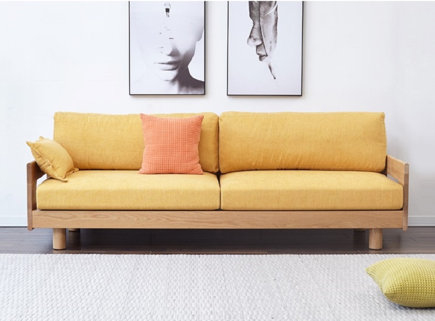10 bộ ghế sofa gỗ nhỏ gọn cao sang, hiện đại cho phòng khách hẹp