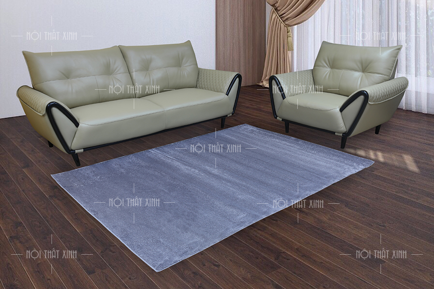 thảm lót dưới sofa màu nhẹ nhàng