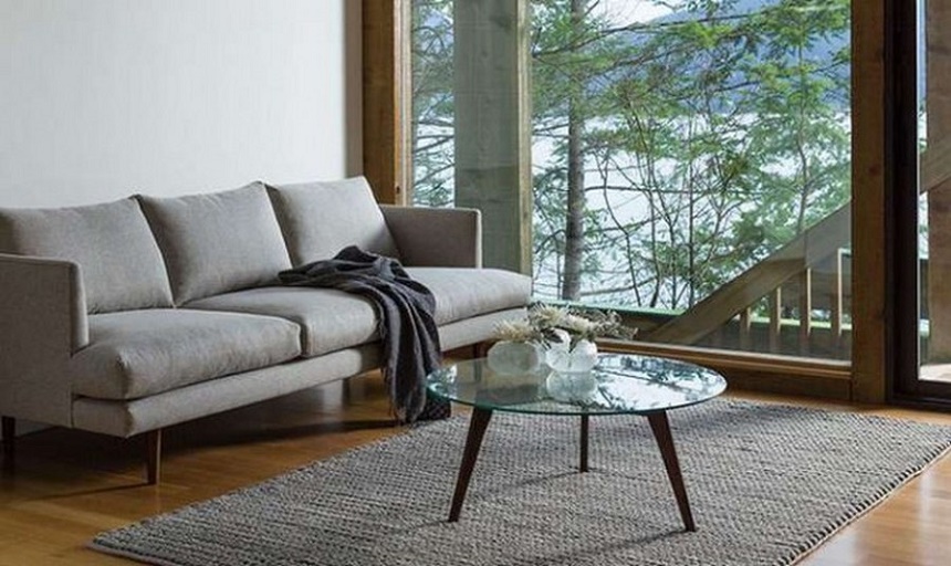 trang trí với thảm sofa phòng khách