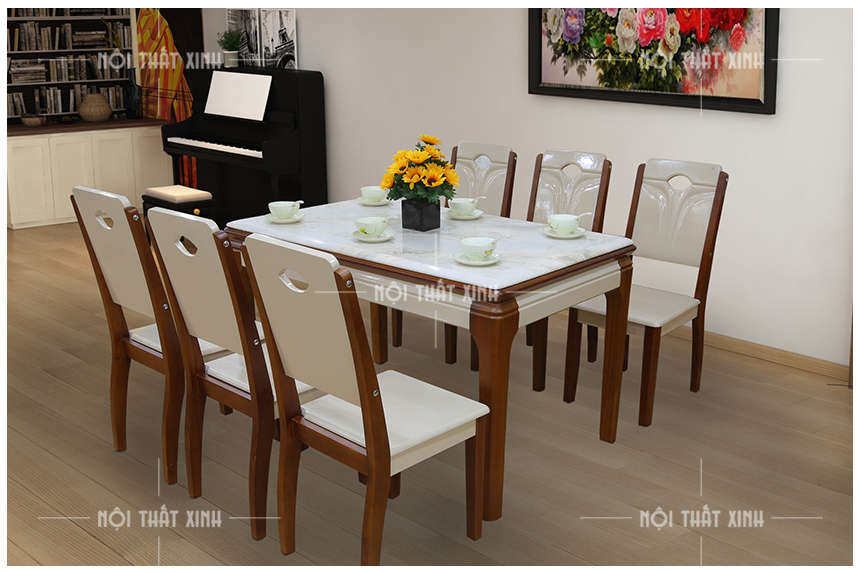 15 Bộ bàn ghế ăn đẹp hiện đại tại Hà Nội hot nhất nên mua