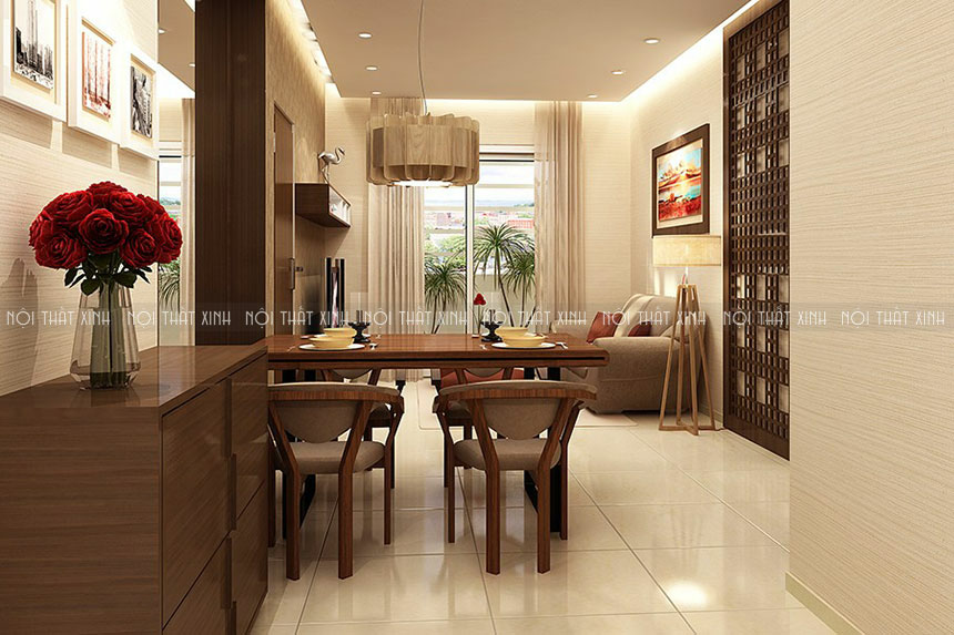 Thiết kế nội thất chung cư cho căn hộ 70m2 nhà anh Quyền tại Home City - Nội  thất M8
