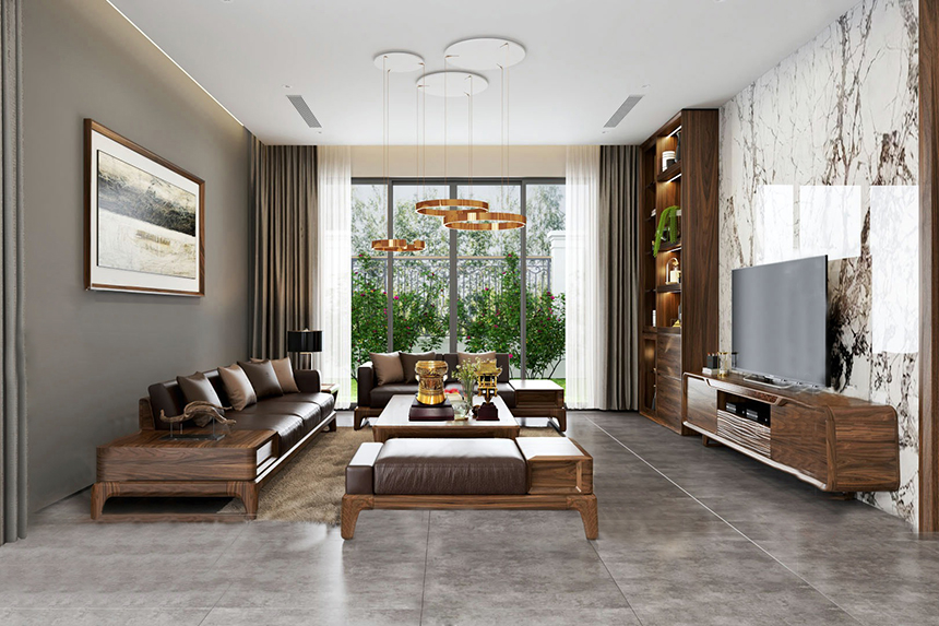 07+ thiết kế nội thất phòng khách nhà phố hot nhất 2022