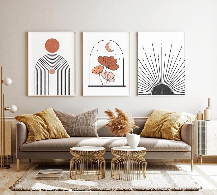 7 mẹo decor tường phòng khách tạo sự cuốn hút