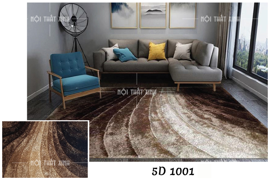 Thảm sofa đẹp Carpet HL 5D 1001