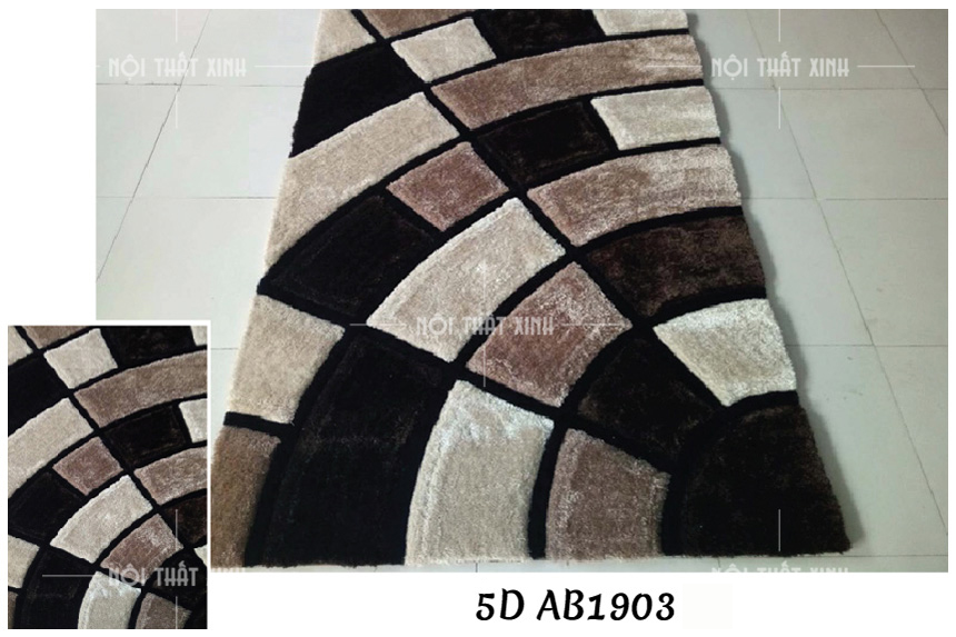 Thảm lông xù Carpet HL 5D AB1903