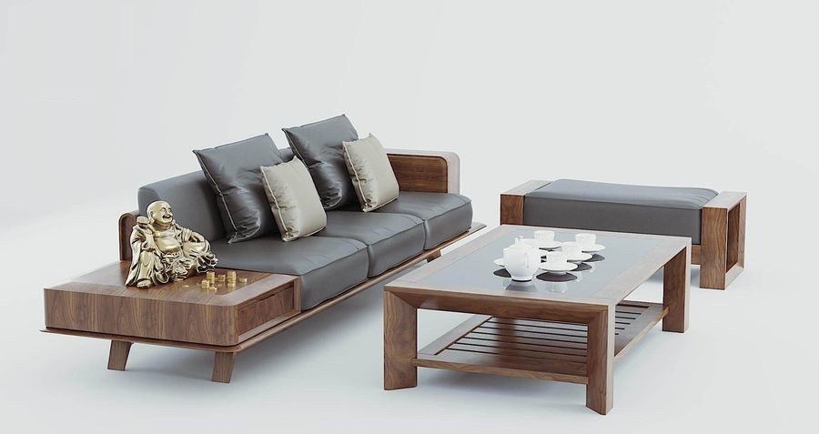 bàn gỗ sofa phòng khách