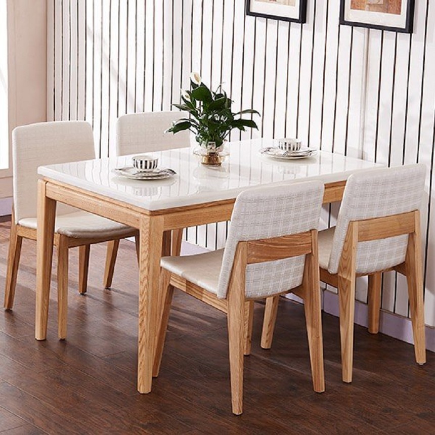 Bộ bàn ăn 4 ghế mặt đá – Dòng sản phẩm phù hợp mọi không gian