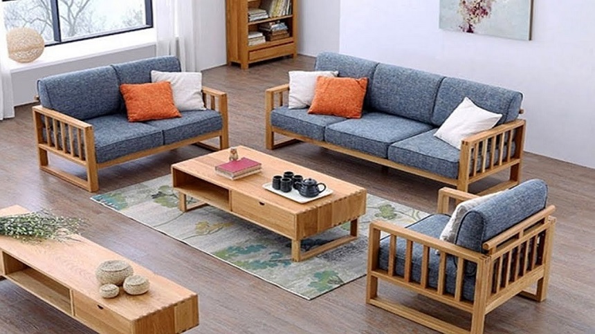 bộ bàn ghế sofa gỗ đẹp