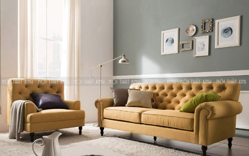 Cách bài trí ghế sofa đơn đẹp trong phòng khách