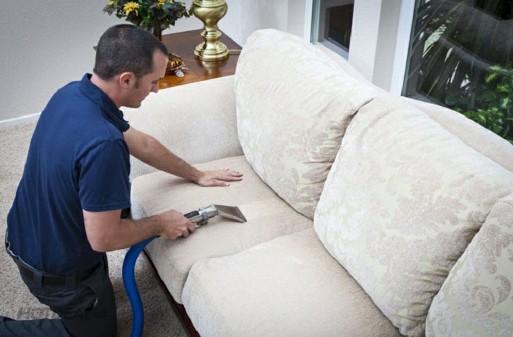 cách làm sạch ghế sofa vải bố tại nhà