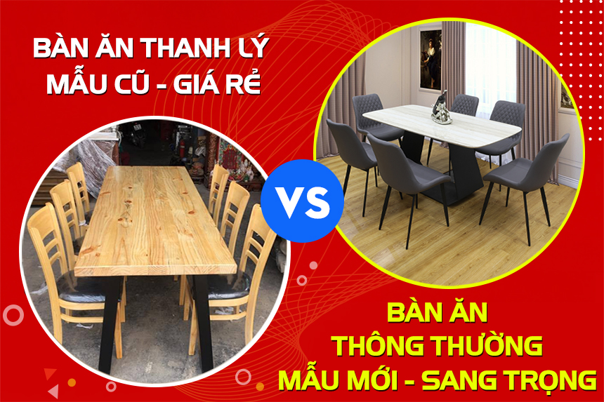 Có nên mua bàn ghế ăn thanh lý tại Hà Nội giá rẻ không?
