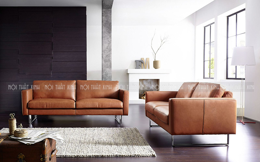 Ghế sofa da màu Nâu và những ý tưởng phối màu đẹp