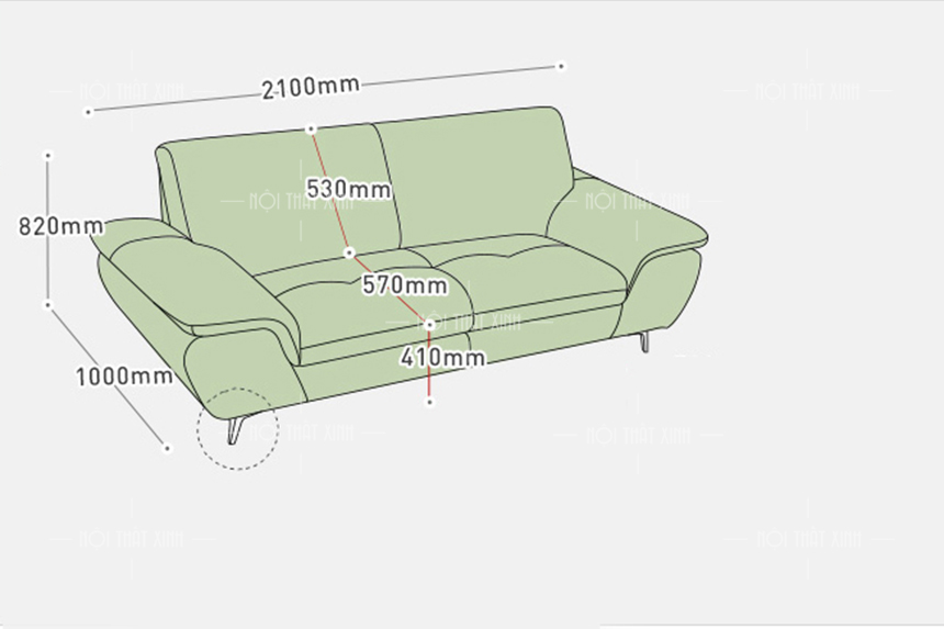 Sofa nỉ NTX1925