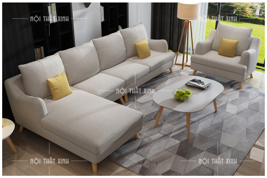 Sofa vải phòng khách đẹp NTX1851