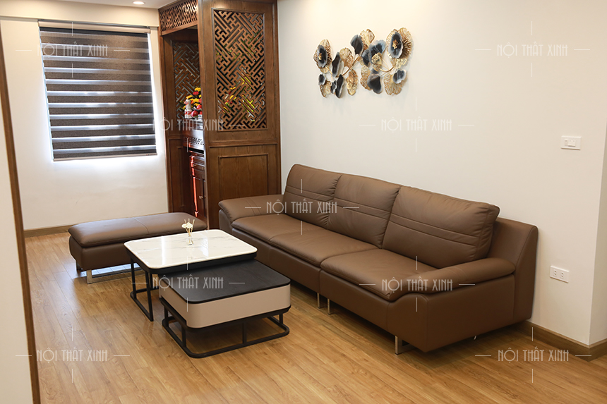 Hình ảnh ghế sofa đẹp bàn giao thực tế sang trọng tại Hà Nội