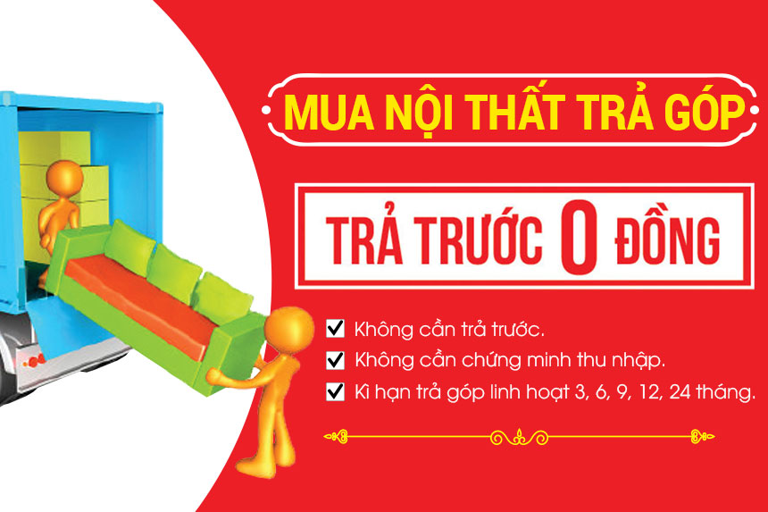 Chương trình mua sắm trả góp 0 đồng tại Nội Thất Xinh
