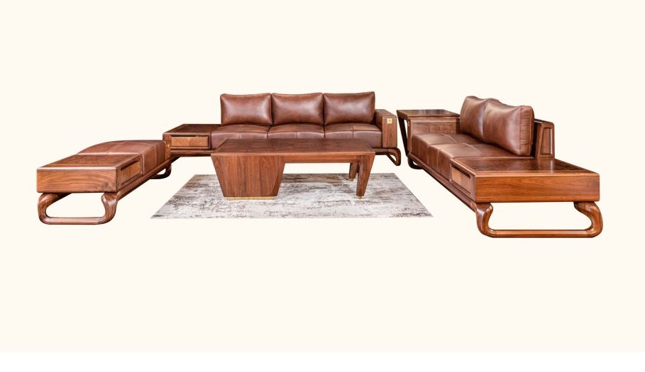 kích thước sofa gỗ óc chó