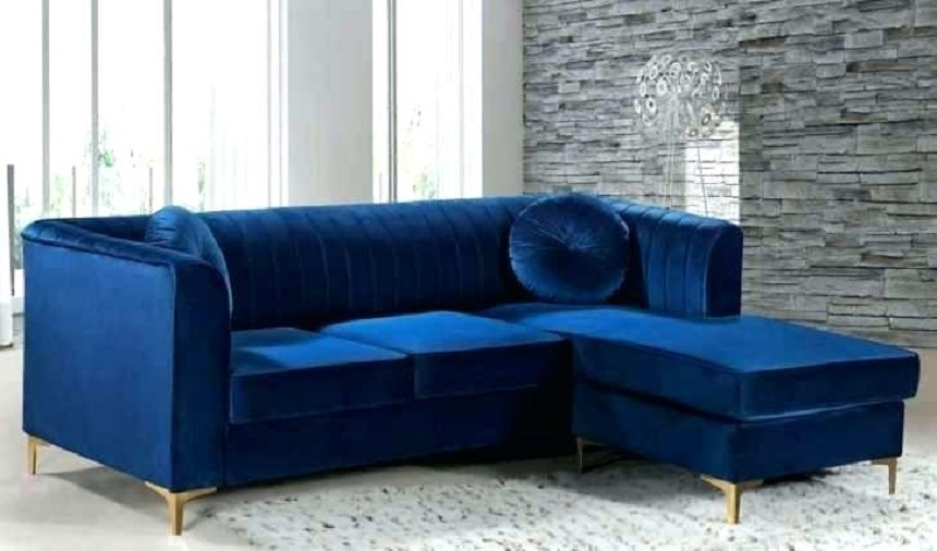 mẫu sofa góc đẹp màu xanh