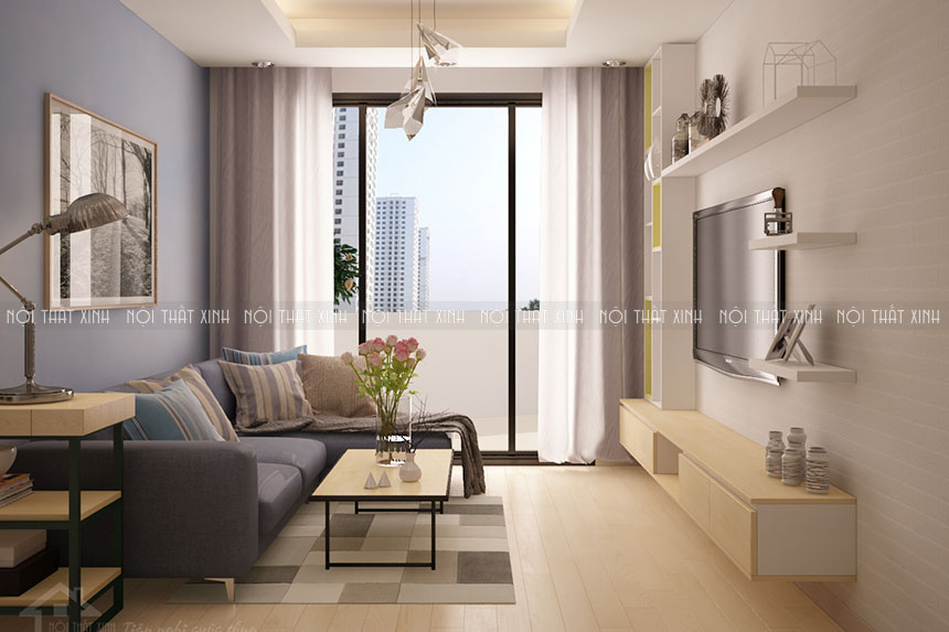 50+ Mẫu thiết kế nội thất phòng khách chung cư đẹp, hiện đại