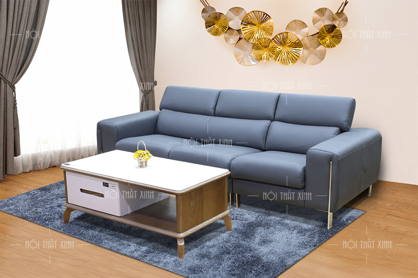 Nếu bạn đang tìm kiếm một chiếc sofa da văng đơn giản và thoải mái, hình ảnh này sẽ làm bạn hài lòng. Thiết kế vẻ ngoài không cầu kỳ nhưng lại rất tinh tế, giúp bạn cảm thấy thư giãn và thoải mái sau một ngày dài. Ngoài ra, chất liệu da đem lại sự sang trọng cho không gian phòng khách của bạn.