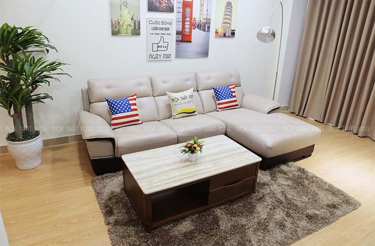 sofa da thật mã NTX725