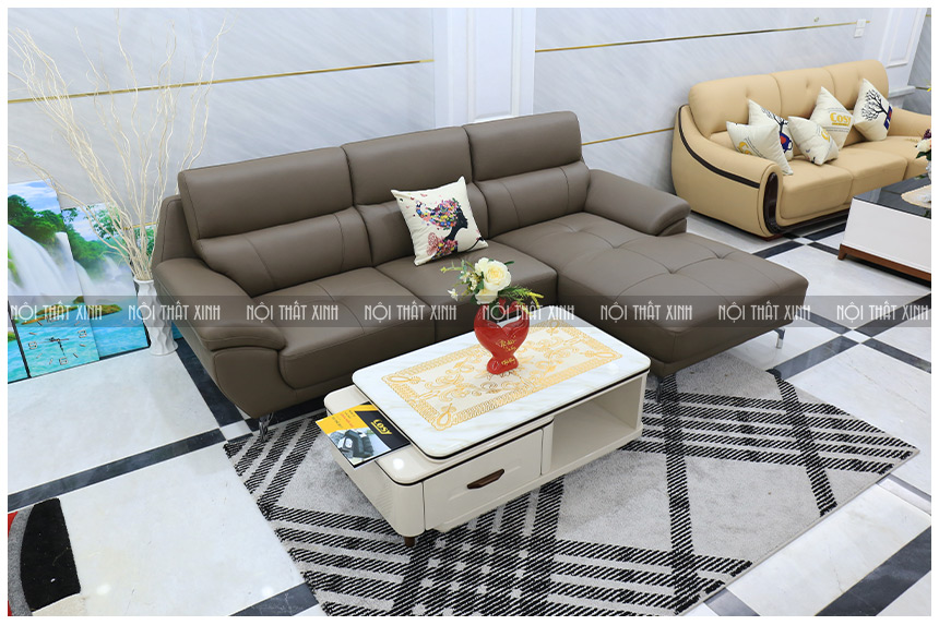 sofa da thật nhập khẩu mã NTX2824