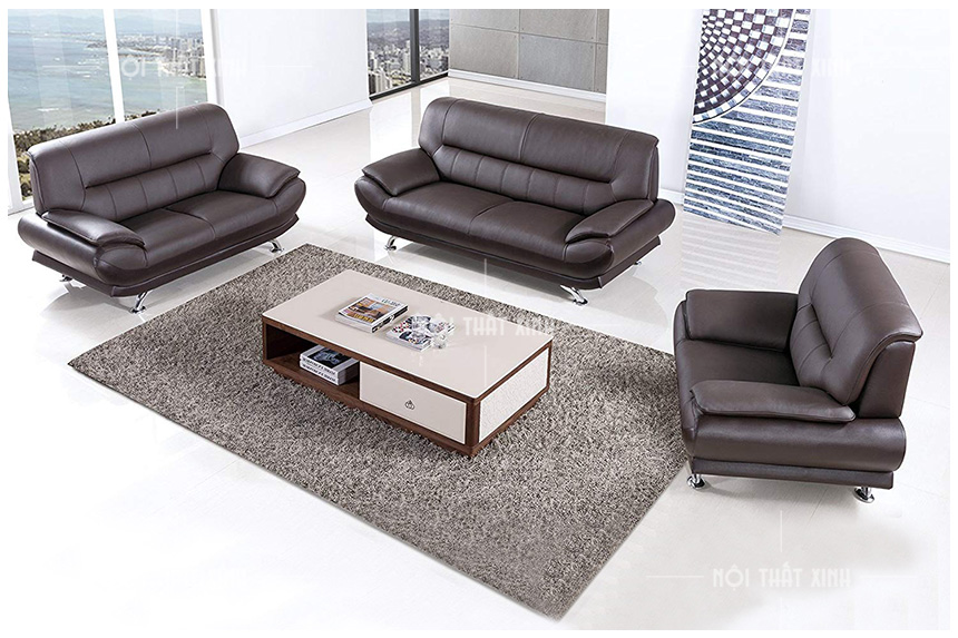 sofa văng da thật