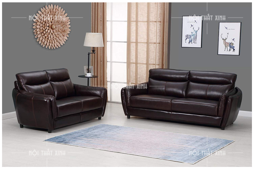 sofa văng da thật