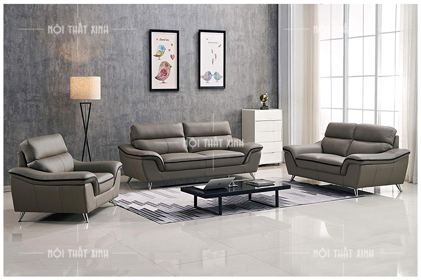 sofa văng da thật