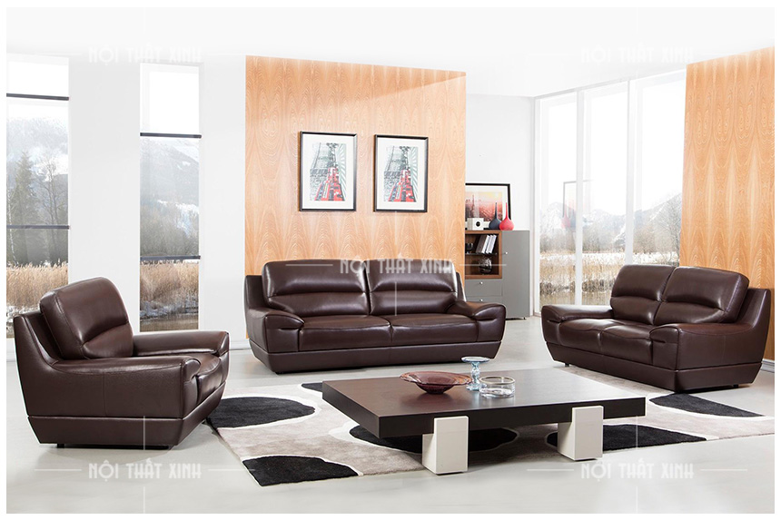 sofa văng da thật