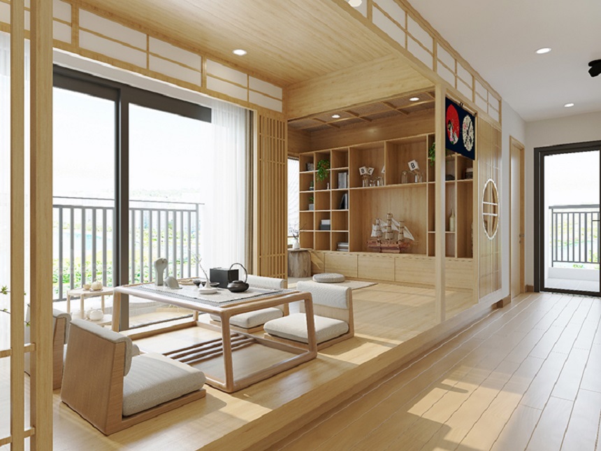 Thiết kế chung cư tối giản kiểu Nhật với nét đẹp mộc mạc, gần gũi