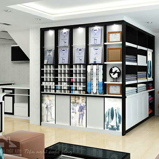 Mẫu thiết kế nội thất shop quần áo Adam Thành tại Hà Nội