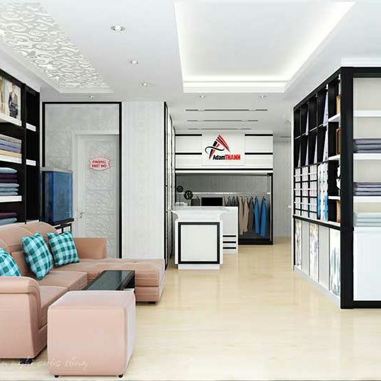 Mẫu thiết kế nội thất shop quần áo Adam Thành tại Hà Nội