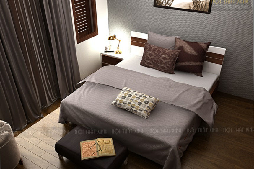 Mẫu thiết kế phòng ngủ nhà phố đẹp ở Tam Trinh