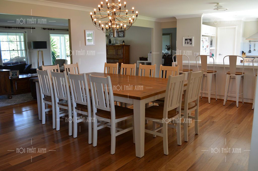Tổng hợp các kích thước bộ bàn ăn 10 ghế giá rẻ đẹp nhất!