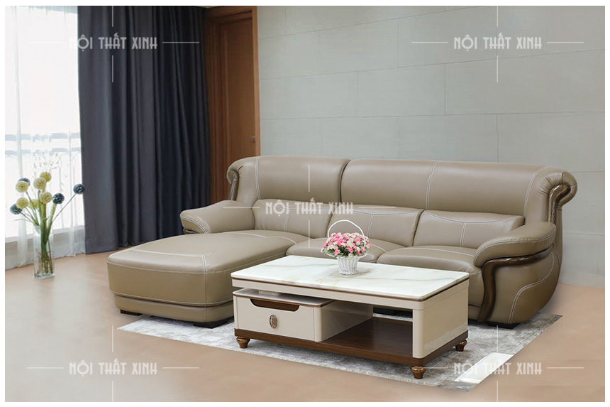 sofa cho phòng khách 30m2 dáng góc